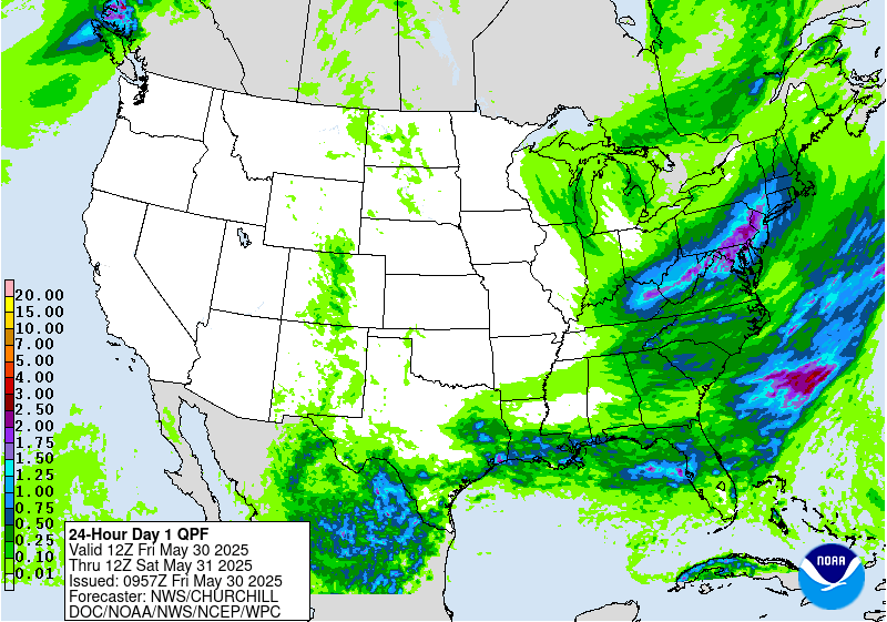 Forecast – Friday&nbsp;5/30/25